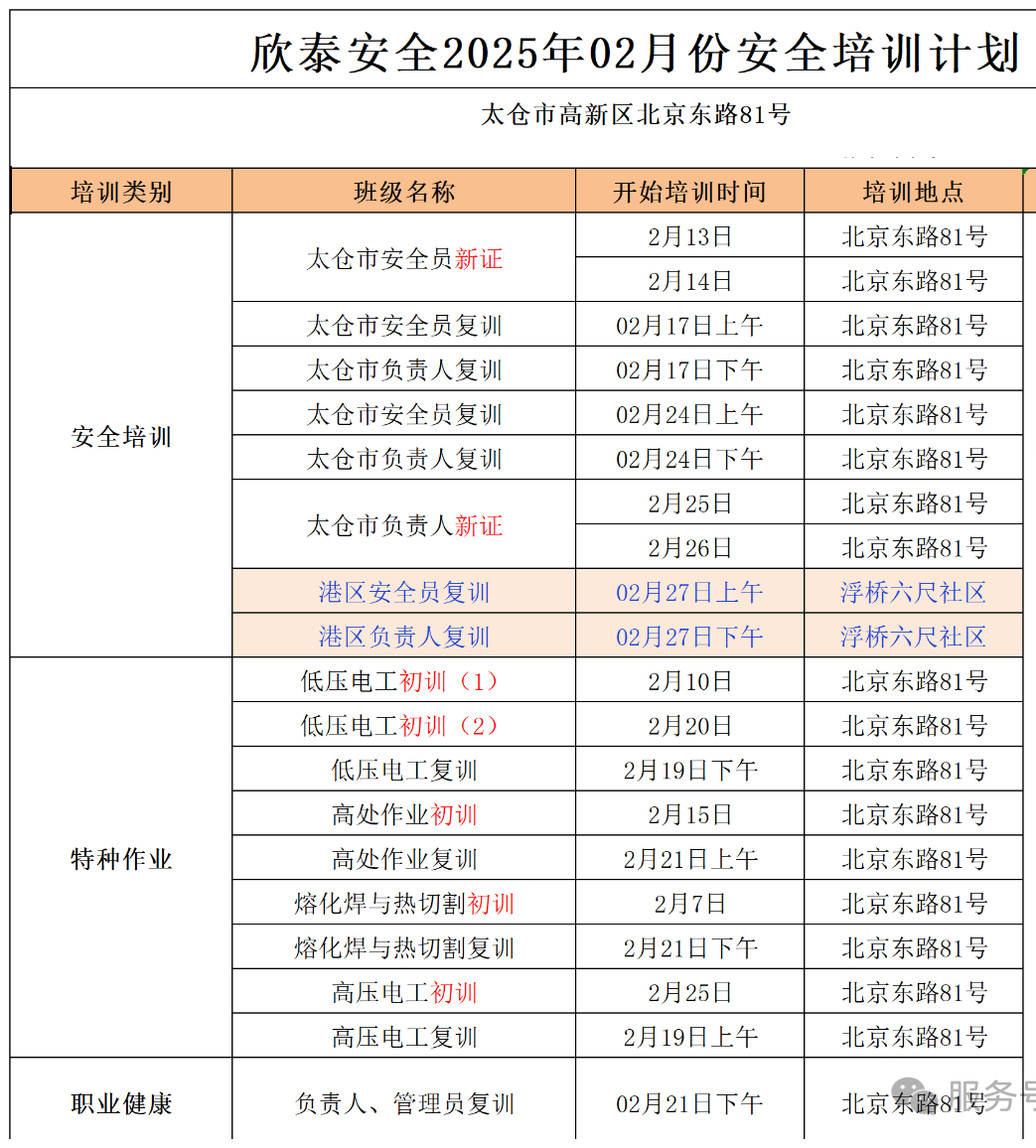  2025年2月培訓(xùn)考試安排已定，請(qǐng)悉知！(圖1)